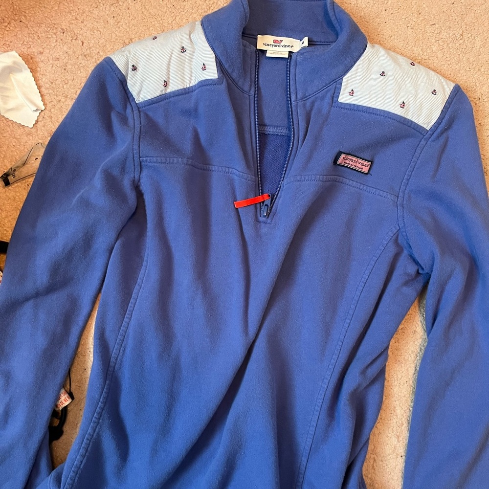 Vineyard Vines 1/4 Zip Sailboats